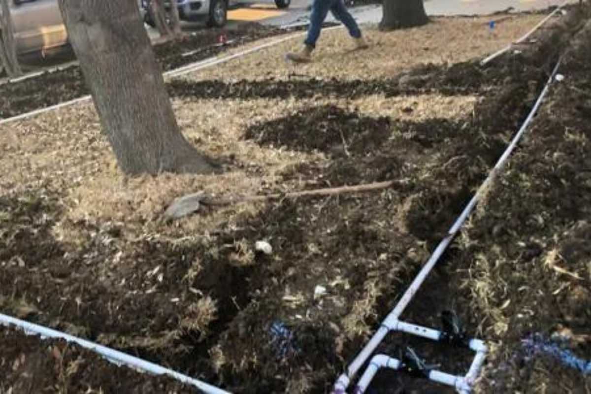 Sprinkler line repair