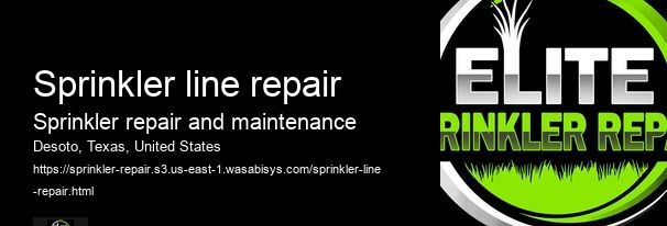Sprinkler line repair
